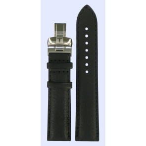 Watch strap Tissot T014427 / T600027690 Leather Black 20mm
