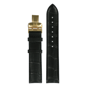 Watch strap Tissot T0064283605200A / T600030616 / T600.510191 / Le Locle Leather Black 19mm