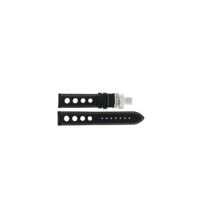 Watch strap Tissot T0144211605701A / T600030781 Leather Black 19mm