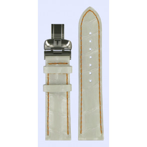 Watch strap Tissot T600031659. size S Leather White 19mm
