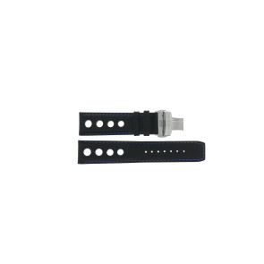 Watch strap Tissot T600041480 Leather Black 22mm