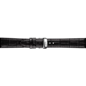 Watch strap Tissot TRADITION / T600042812 / J176 / T0634091605800A Leather Black 18mm