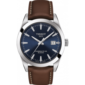 Watch strap Tissot T1274071604100 / T610044598 Leather Brown 21mm