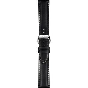 Watch strap Tissot T600045690 / T9274074606101A Leather Black 20mm