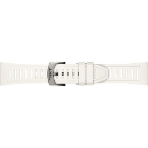 Watch strap Tissot T1534204705103A / T603048906 Rubber White 21mm