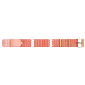 Watch strap Tissot T604039697 Nylon/perlon Pink 15mm
