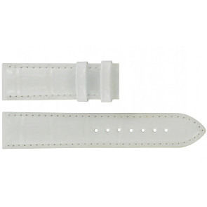 Watch strap Tissot T41645383A / T41.6.453.83 Leather White 19mm