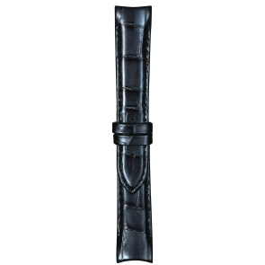 Watch strap Tissot T610038036 / T0352071606100B Leather Anthracite grey