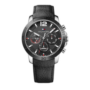 Watch strap Tommy Hilfiger TH-301-1-34-2082 / TH679301984 Leather/Plastic Black