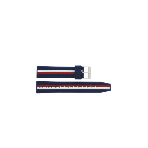 Watch strap Tommy Hilfiger TH.306.1.47.2888 / TH679302558 / 2558 Leather/Plastic Blue 20mm
