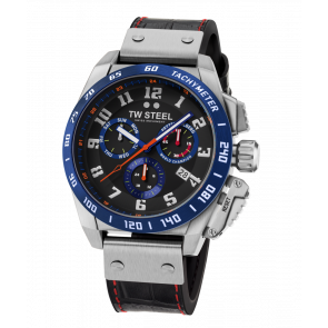 Watch strap TW Steel TW1019 Leather Black