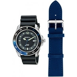 Watch strap Breil TW1423 Rubber Blue 24mm