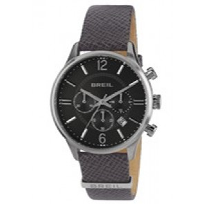 Watch strap Breil TW1779 Leather Grey 20mm
