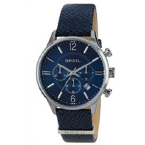 Watch strap Breil TW1780 Leather Blue 20mm