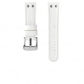 TW Steel watch strap TWB03L Leather White 22mm + white stitching