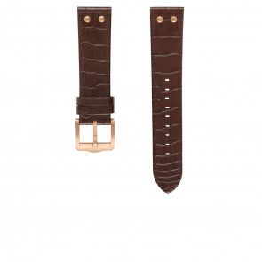 TW Steel watch strap TWB1304 / TW1304 Leather Brown 22mm + brown stitching