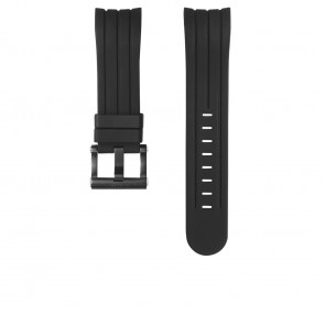 TW Steel watch strap TWB159L Silicone Black 24mm + yellow stitching