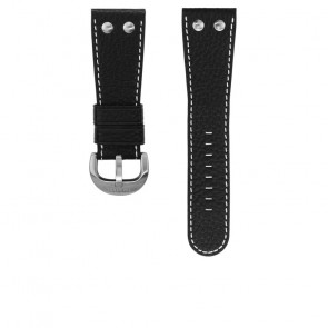 TW Steel watch strap TWB70 / TW70 Leather Black 30mm + white stitching