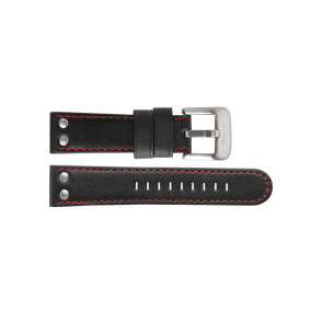 Watch strap TW Steel TWB410 Leather Black 22mm