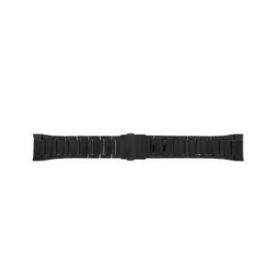 Watch strap Seiko V175-0CK0 / SSC263P1 / M0VY221M0 Steel Black 24mm