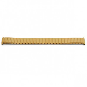 Watch strap Universal 392887 Steel Gold toned 16-18mm variabel