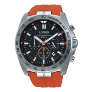Watch strap Lorus VD53-X190-RT331EX9 Rubber Orange