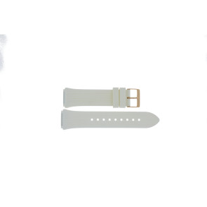 Watch strap Guess W0030L3 / GW0030L3 / Athena Rubber White 21mm