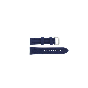 Watch strap Guess W0798G2 Rubber Blue 22mm