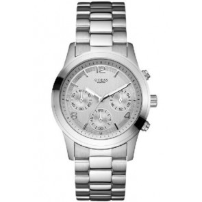 Guess watch strap W12086L Metal Silver 21mm