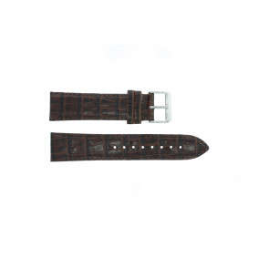 Watch strap Tommy Hilfiger TH679300847 / TH-18-1-20-0634 Croco leather Brown 22mm