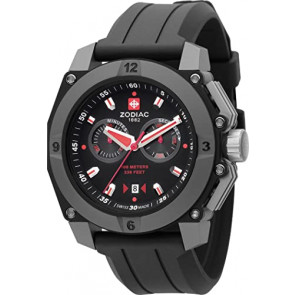 Watch strap Zodiac ZO6700 Rubber Black 24mm