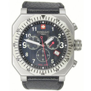 Watch strap Zodiac ZO8800 Leather Black