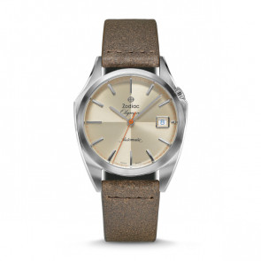 Watch strap Zodiac ZO9702 Leather Brown