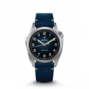 Watch strap Zodiac ZO9709 Leather Blue 20mm