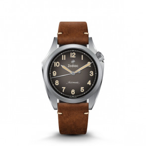 Watch strap Zodiac ZO9710 Leather Brown 20mm