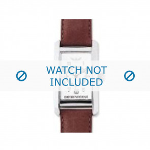Watch strap Armani AR0104 Leather Cognac 18mm