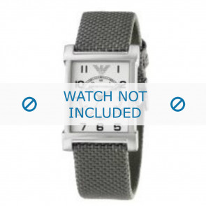 Armani watch strap AR-0222 Textil Grey 22mm 