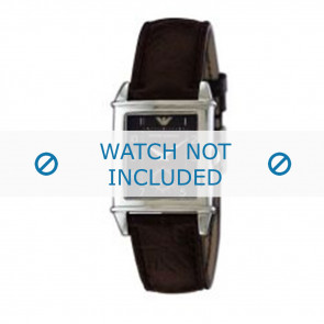 Armani watch strap AR-0227 Leather Brown 21mm 