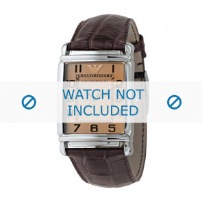 Watch strap Armani AR0403 Leather Brown 22mm