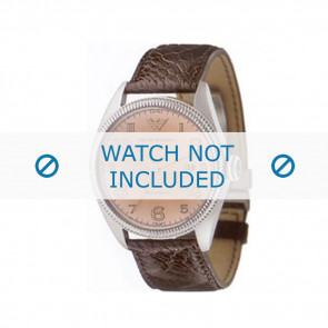 Armani watch strap AR-0510 Croco leather Black 23mm 