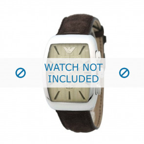 Armani watch strap AR-0908 Leather Brown 21mm 
