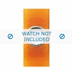 Armani watch strap AR-1007 Rubber Orange 25mm 