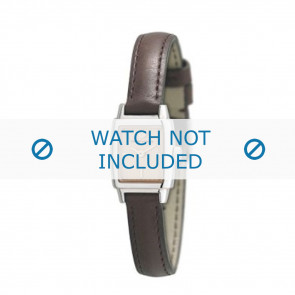 Armani watch strap AR-5507 Leather Dark brown 11mm 