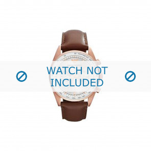 Watch strap Armani AR5995 Leather Brown 23mm