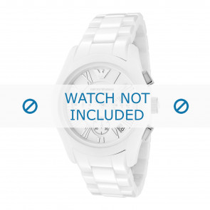 Armani watch strap AR1404 Ceramics White 18mm
