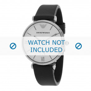 Watch strap Armani AR1674 Leather Black 18mm