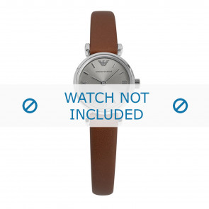 Armani watch strap AR1685 Leather Brown 10mm