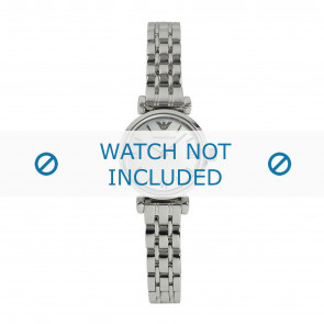 Armani watch strap AR1688 Stainless steel Silver 10mm