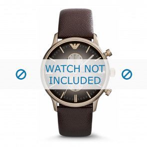 Armani watch strap AR1755 Leather Brown 22mm