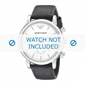 Watch strap Armani AR1807 Leather Black 22mm